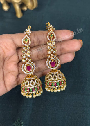 Jhumki With Attached Mattal