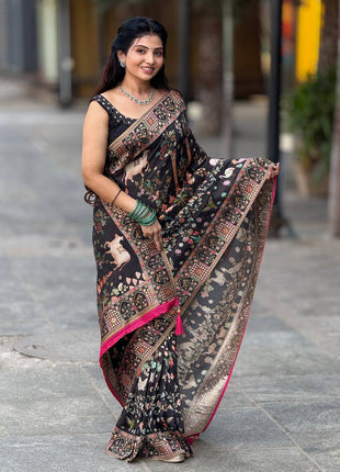 Handloom Munga Crepe  Pashmina
