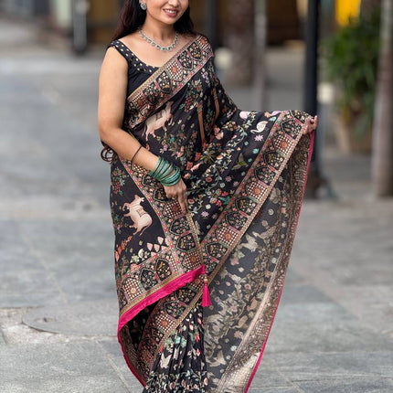 Handloom Munga Crepe  Pashmina