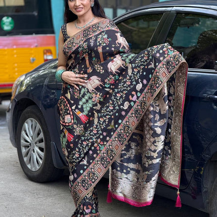 Handloom Munga Crepe  Pashmina