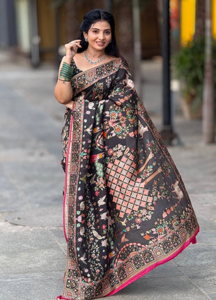 Handloom Munga Crepe  Pashmina