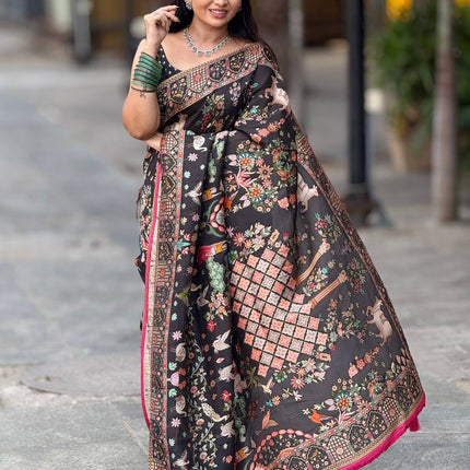 Handloom Munga Crepe  Pashmina