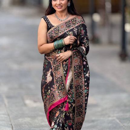 Handloom Munga Crepe  Pashmina