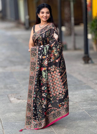 Handloom Munga Crepe  Pashmina