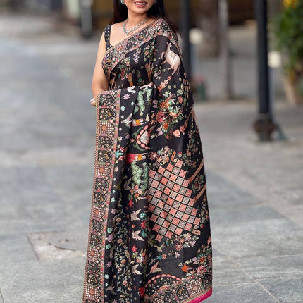 Handloom Munga Crepe  Pashmina