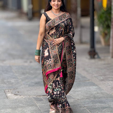 Handloom Munga Crepe  Pashmina