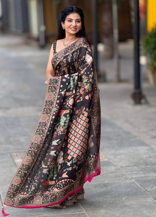 Handloom Munga Crepe  Pashmina