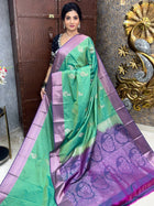 Premium Kanchi Silver Zari