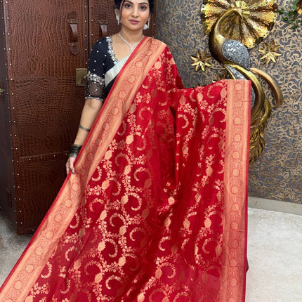 Pure Georgette Banarasi