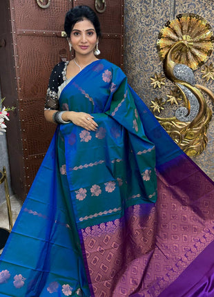 Border Less Kanchi Silk