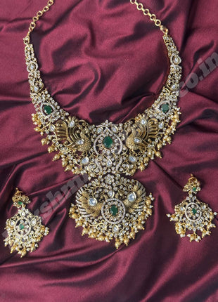 Temple with Diamond look Stone