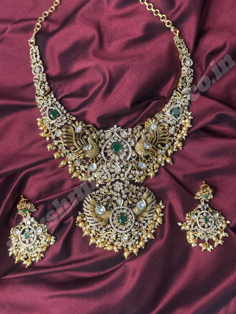 Temple with Diamond look Stone