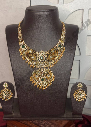 Temple with Diamond look Stone