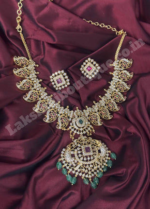 Temple with Diamond look Stone