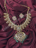 Temple with Diamond look Stone