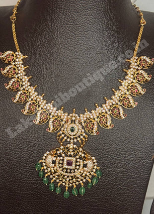 Temple with Diamond look Stone