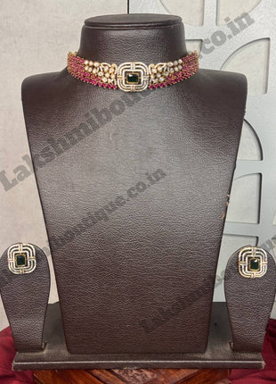 Stone With Choker Necklace Jewellery