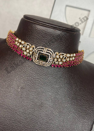 Stone With Choker Necklace Jewellery