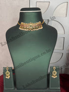 Temple with Diamond look Stone Choker Necklace Jewellery