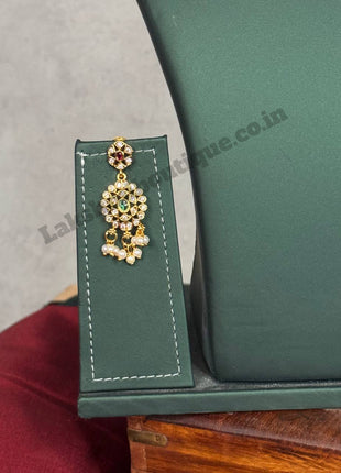 Temple with Diamond look Stone Choker Necklace Jewellery