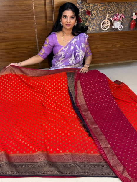Pure Georgette Banarasi