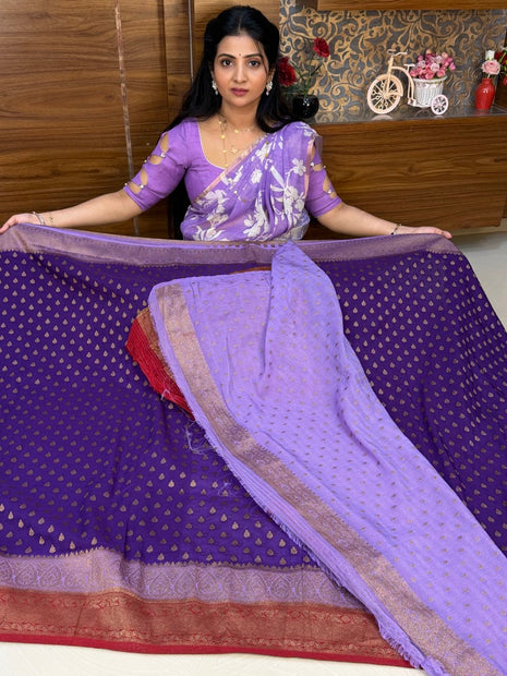 Pure Georgette Banarasi