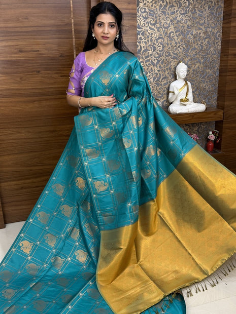 Border Less Kanchi Silk