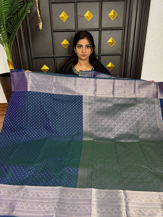 Kanchi Silk Silver Zari