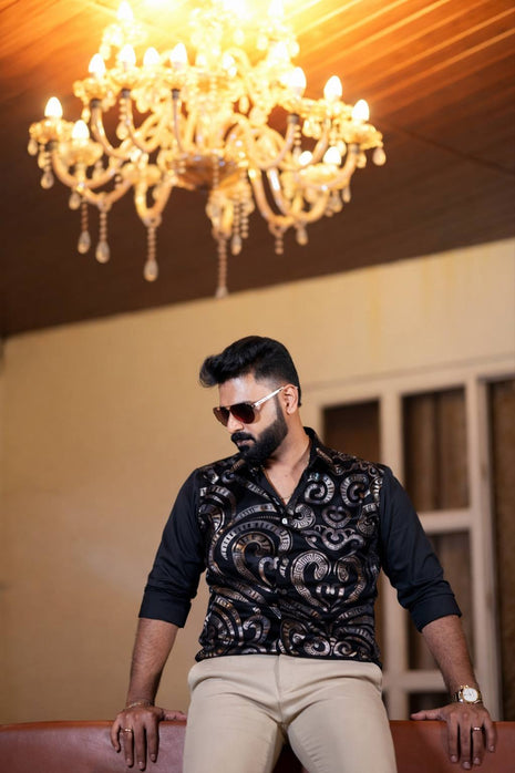 velvet Shirt Full Sleeve