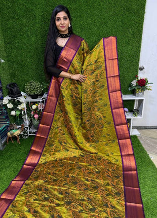 Triple Shade Kanchi Silk