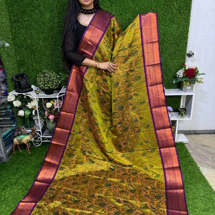 Triple Shade Kanchi Silk