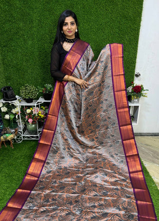 Triple Shade Kanchi Silk