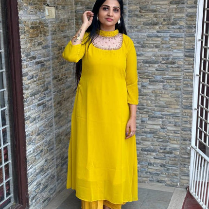 Jewel Neck Kurtis