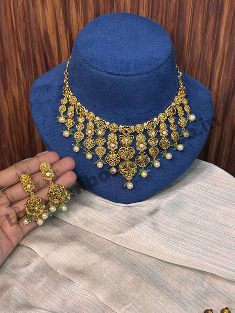 Temple With Choker Necklace Jewellery