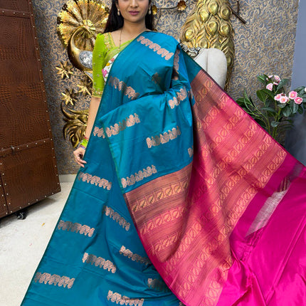 Border Less Kanchi Silk