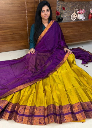 Lehenga in Free Size (Semi Stitched )