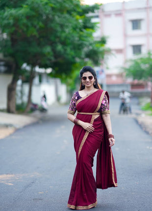 Designer Manju Warrier Saree ( Without Belt )