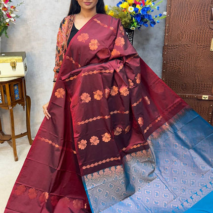 Border Less Kanchi Silk