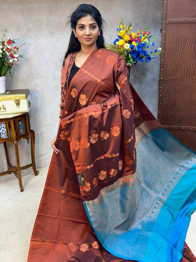 Border Less Kanchi Silk