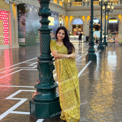 Cotton With (Bagru Dabu Print Saree)