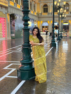 Cotton With (Bagru Dabu Print Saree)