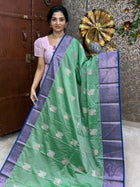 Premium Kanchi Silver Zari