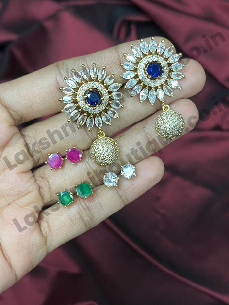 Changeable Stone Earring