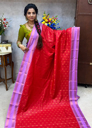 Vaira Oosi Retta Patta Border Silk