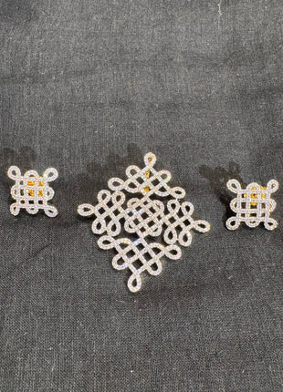 Stone Dollar With Earring
