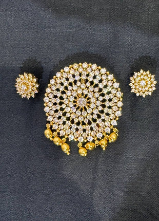 Stone Dollar With Earring