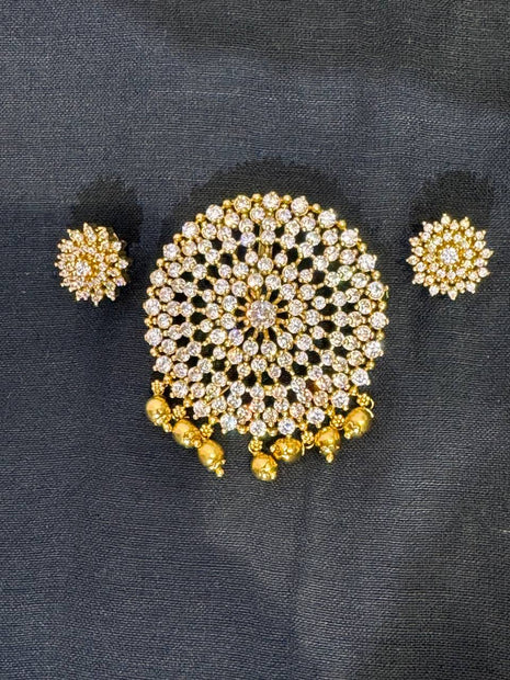 Stone Dollar With Earring