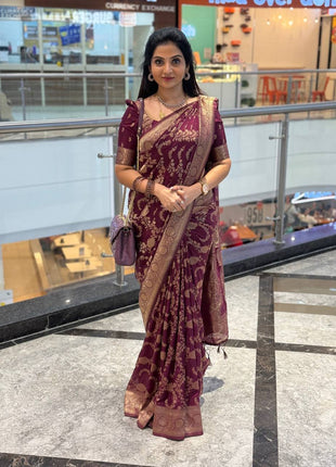 Pure Georgette Banarasi