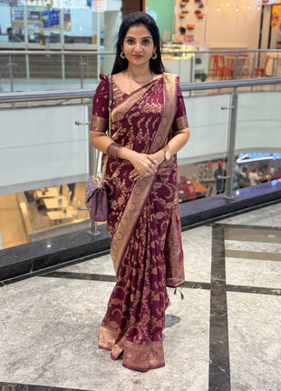Pure Georgette Banarasi
