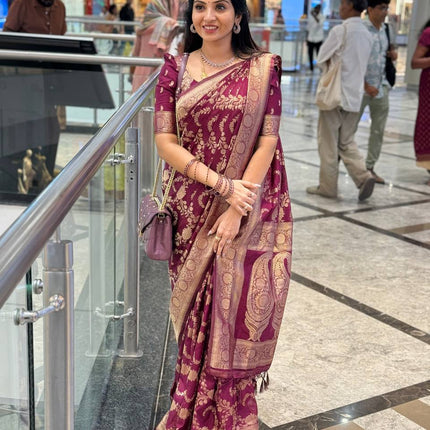 Pure Georgette Banarasi